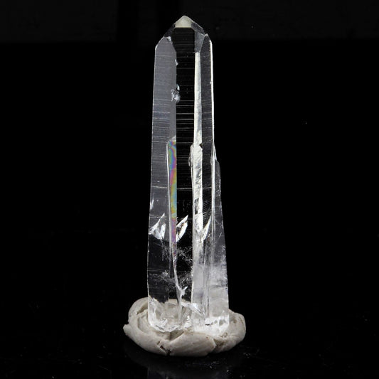 Quartz mineral. 9.83 carats. La Gardette Mine, Bourg d'Oisans, Isère, France