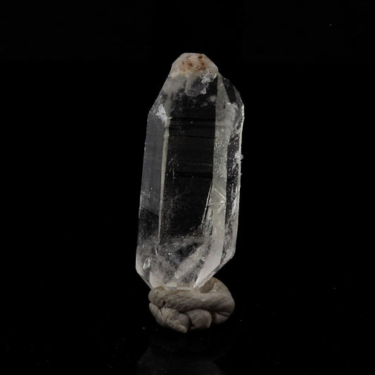 Quartz mineral biterminé. 14.46 carats. La Gardette Mine, Bourg d'Oisans, Isère, France