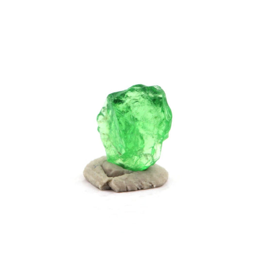 Grenat Tsavorite. 0.58 carats. Merelani Hills, Lelatema Mts, Tanzanie