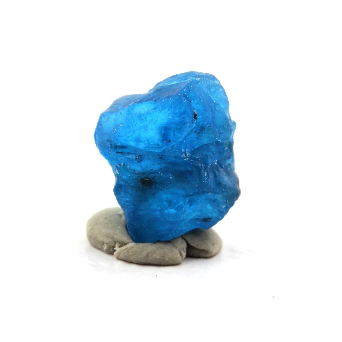 Apatite bleu neon. 3.11 carats. Betroka, Anosy, Madagascar