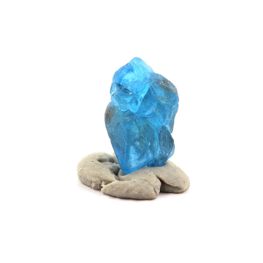 Apatite bleu neon. 1.12 carats. Betroka, Anosy, Madagascar