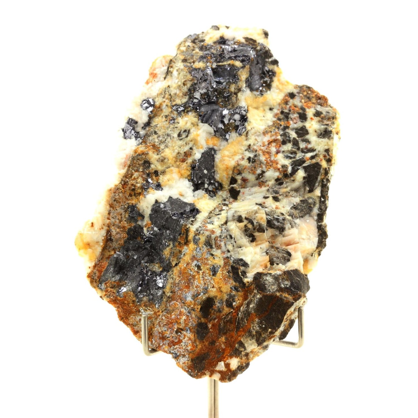 Galène + Sphalerite + Calcite. 989.60 carats. Laragne-Montéglin, Hautes-Alpes, France