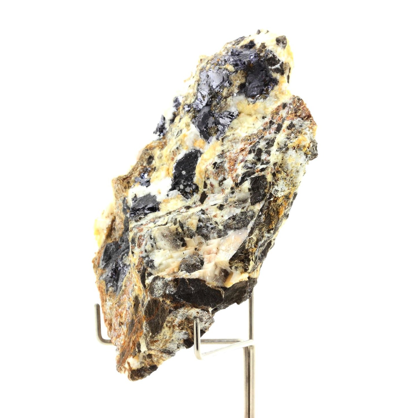 Galène + Sphalerite + Calcite. 989.60 carats. Laragne-Montéglin, Hautes-Alpes, France